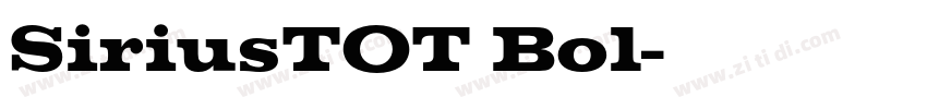 SiriusTOT Bol字体转换